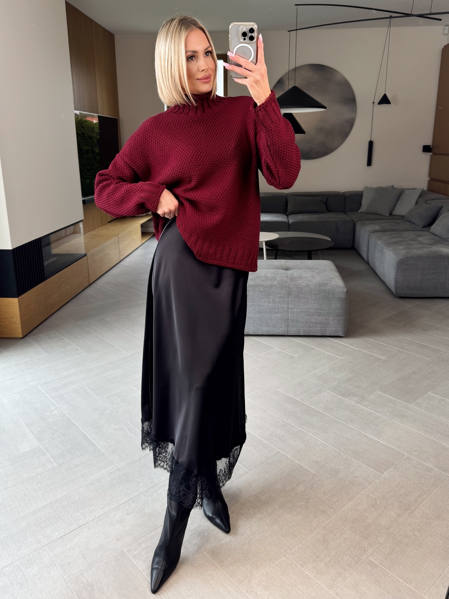 Sweter Bordowy Tirano 1