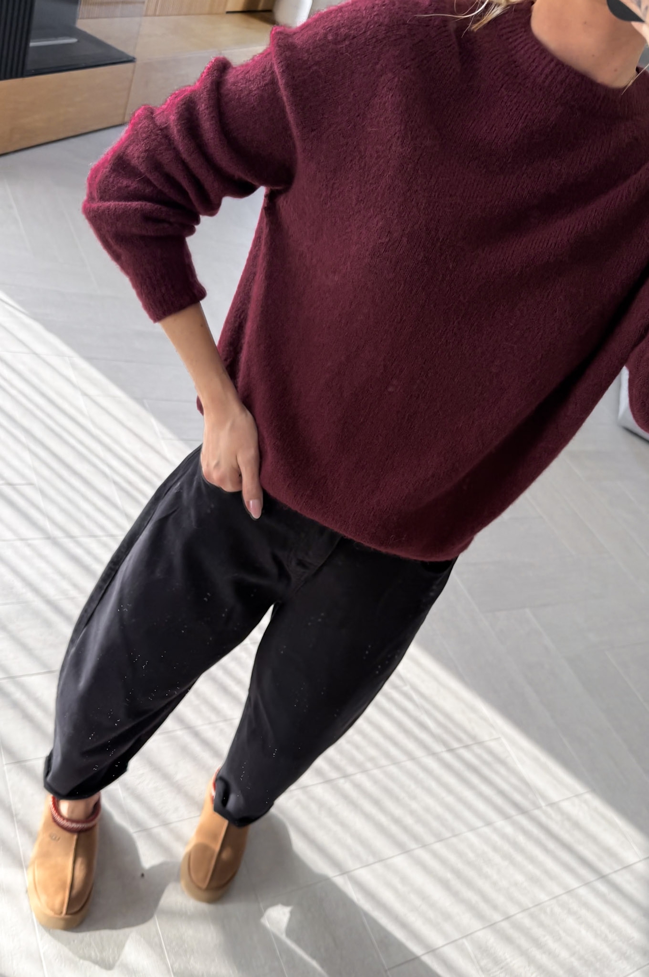 Sweter Bordowy Bella2
