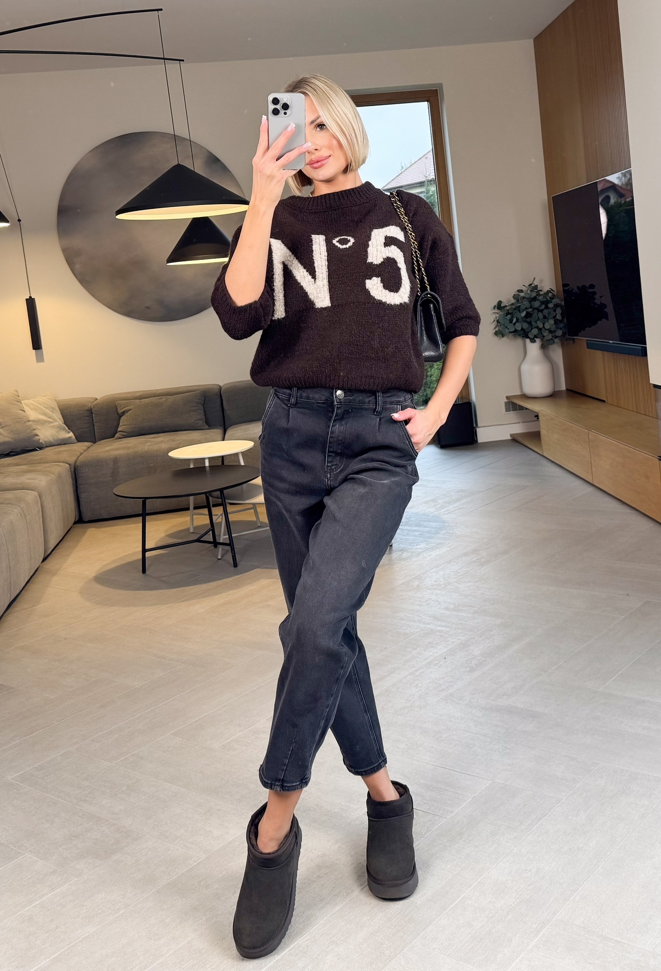 Sweter Brązowy Five 4