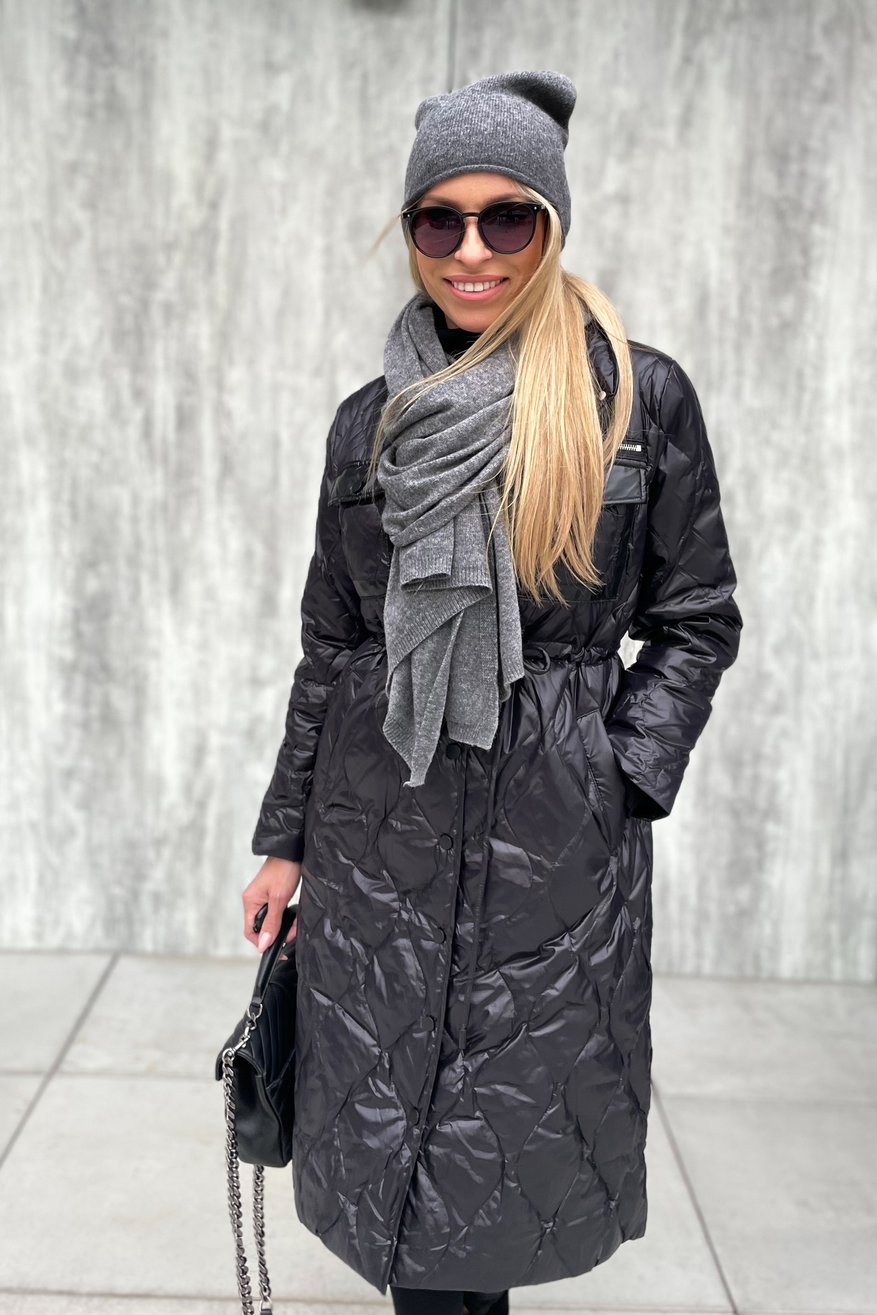 Szalik Grafitowy Cashmere