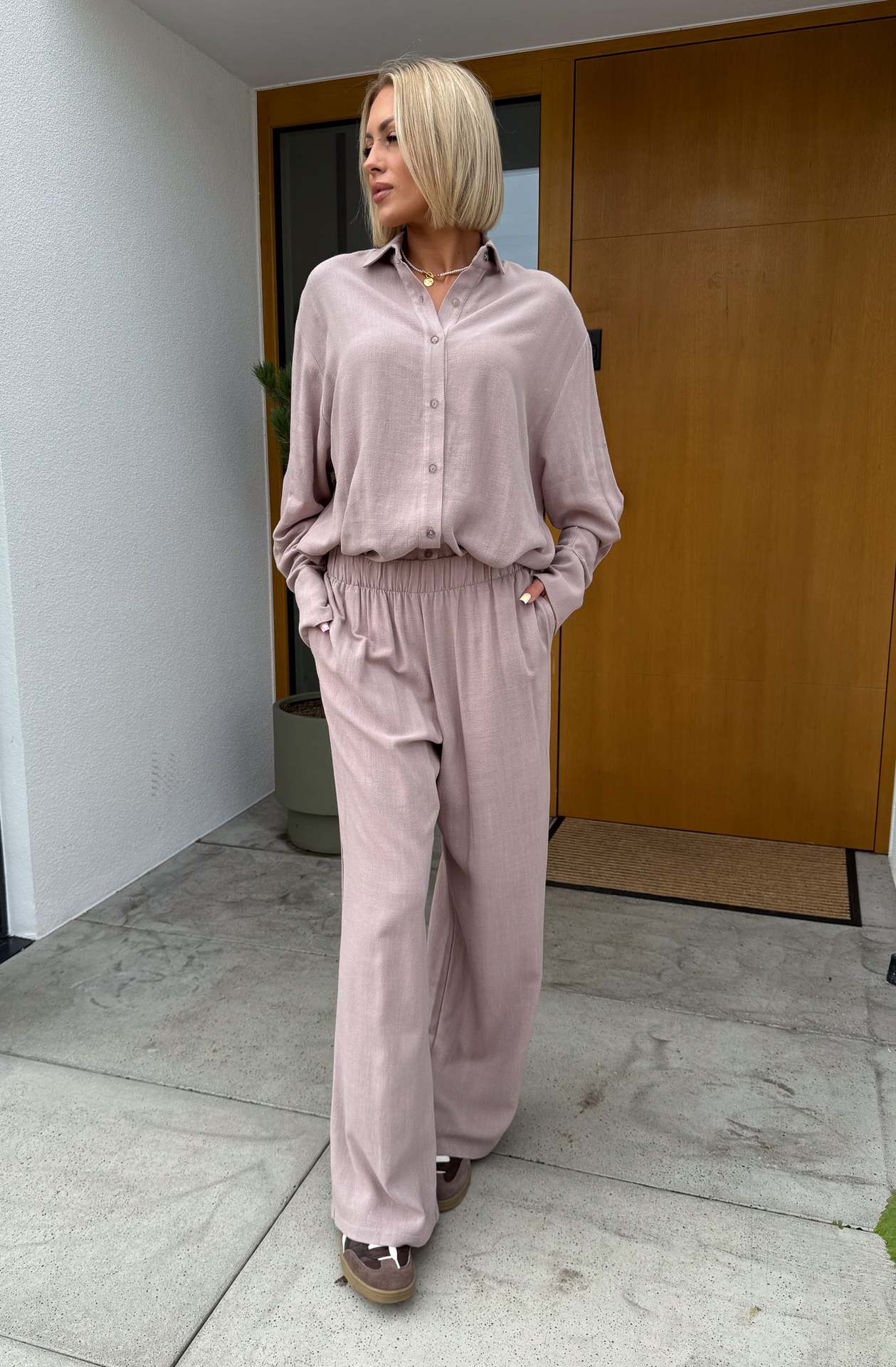 Komplet Damski Rayon Taupe