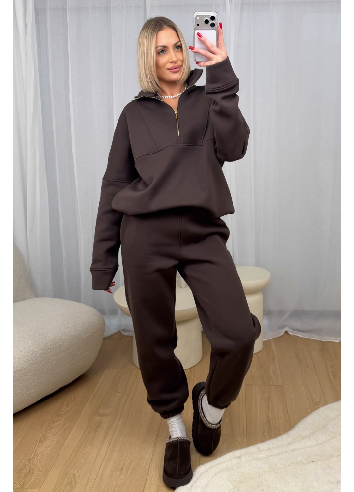 Komplet Brązowy Ocieplany Chels 1