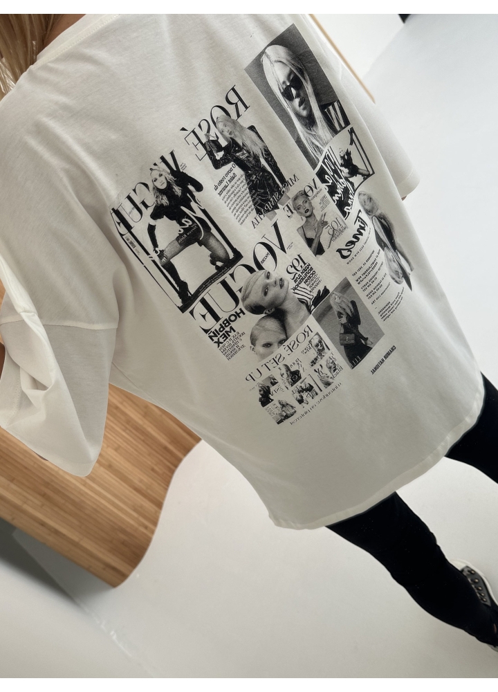 T-shirt Kremowy Time