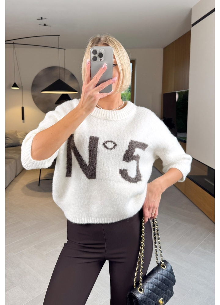 Sweter Kremowy Five 1