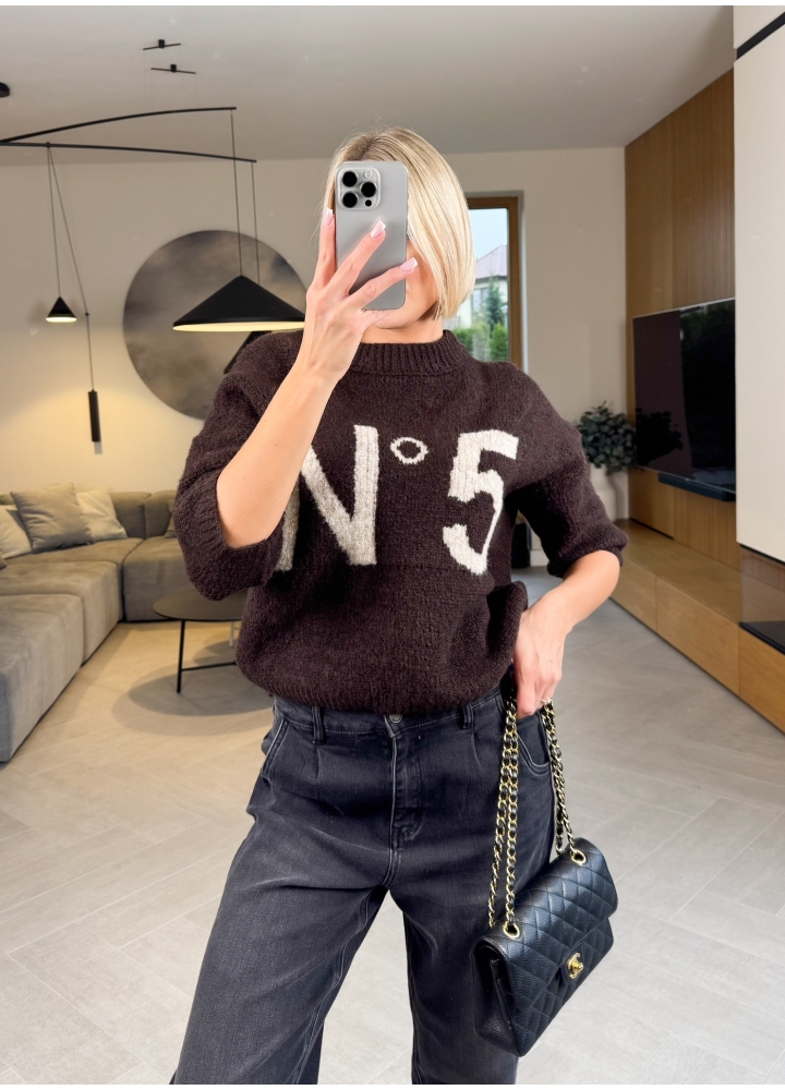 Sweter Brązowy Five 2