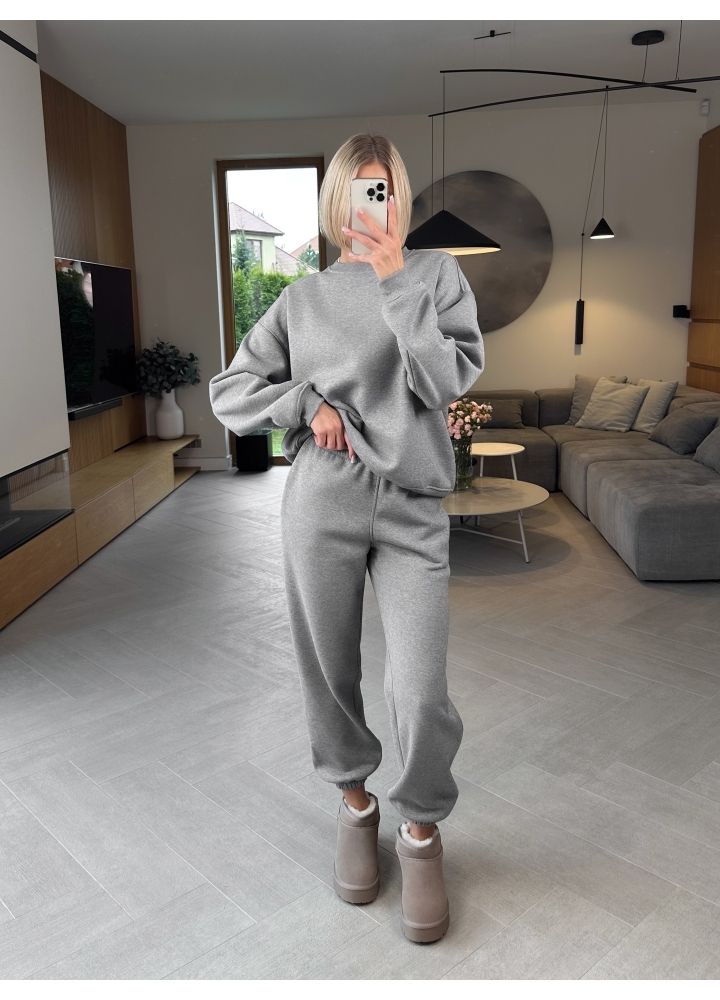 Komplet Ciemny Melanż Ocieplany Baggy