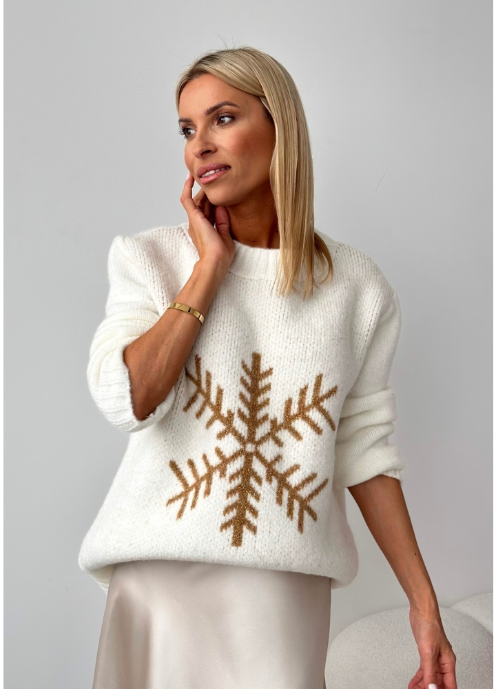 Sweter Kremowy Snowy