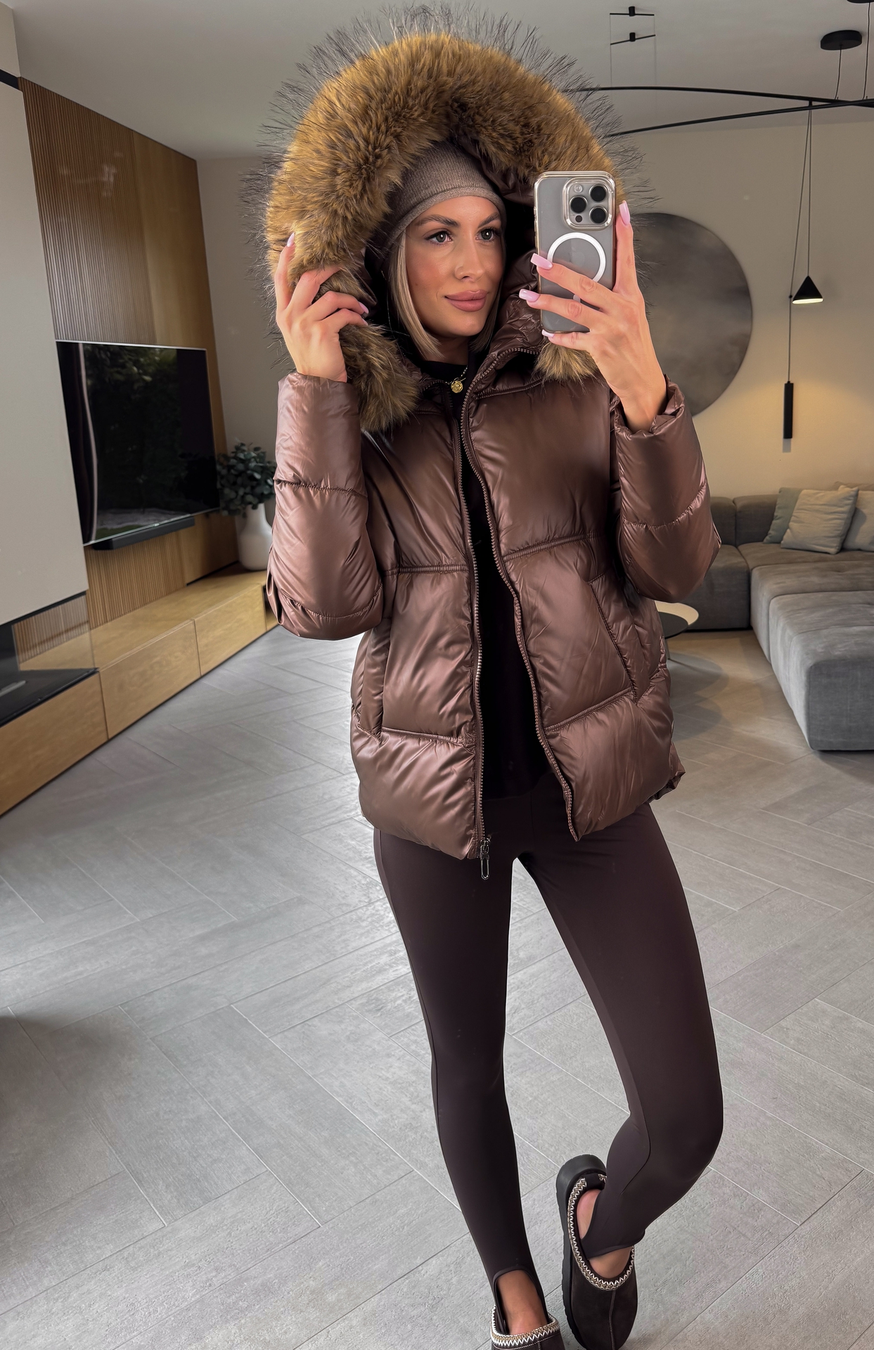 Kurtka Brązowa West