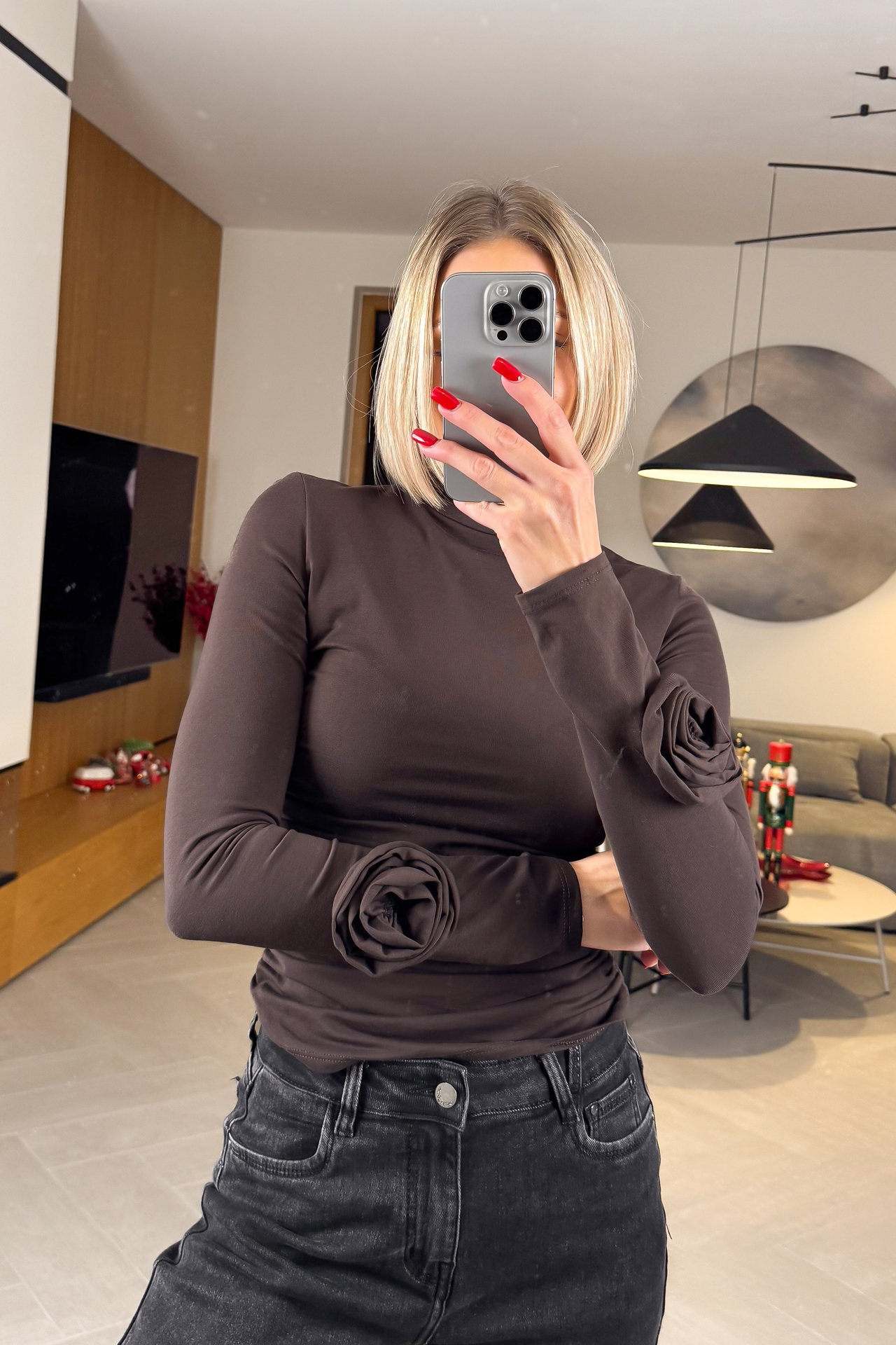 Bluzka Brązowa Sora