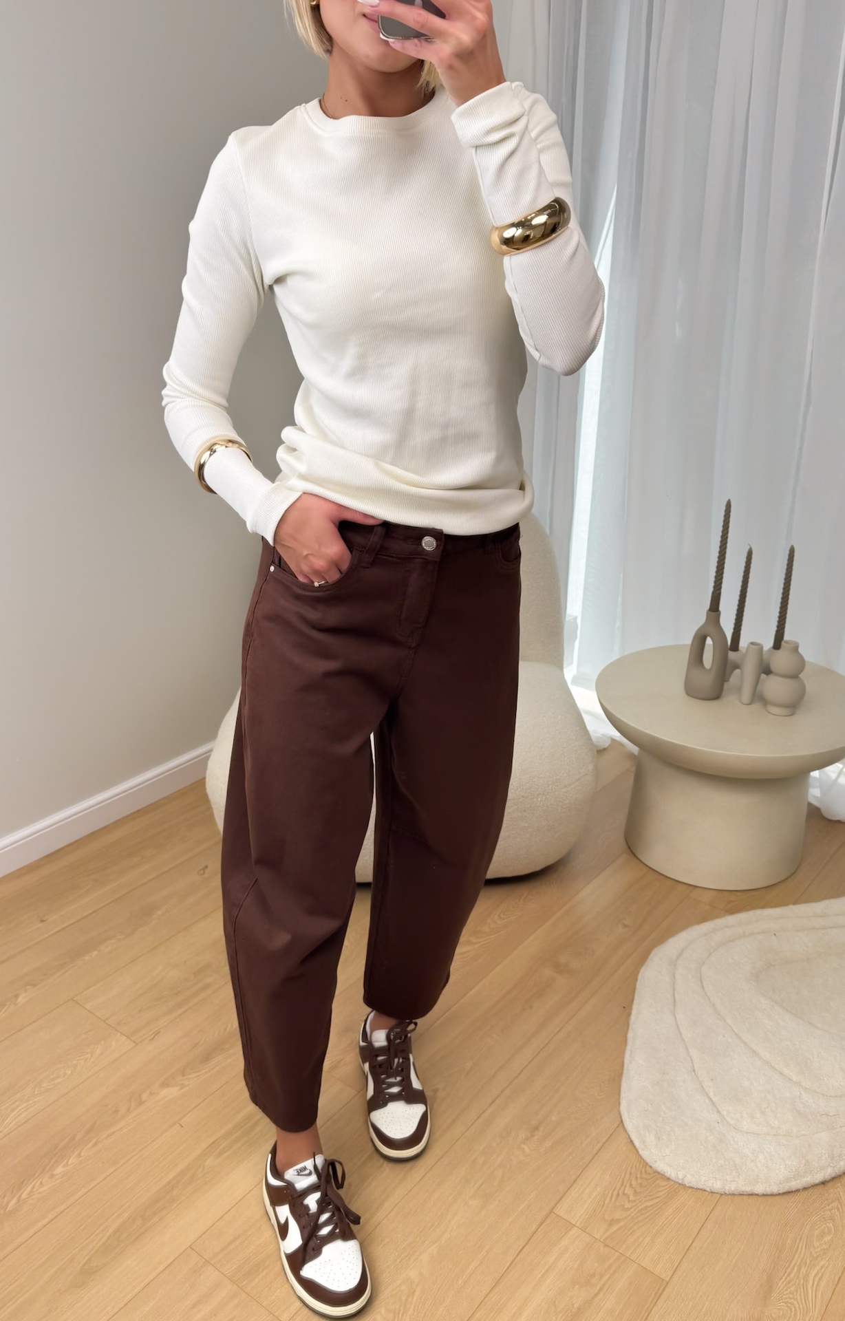 Spodnie Czekoladowe Ballon Fit