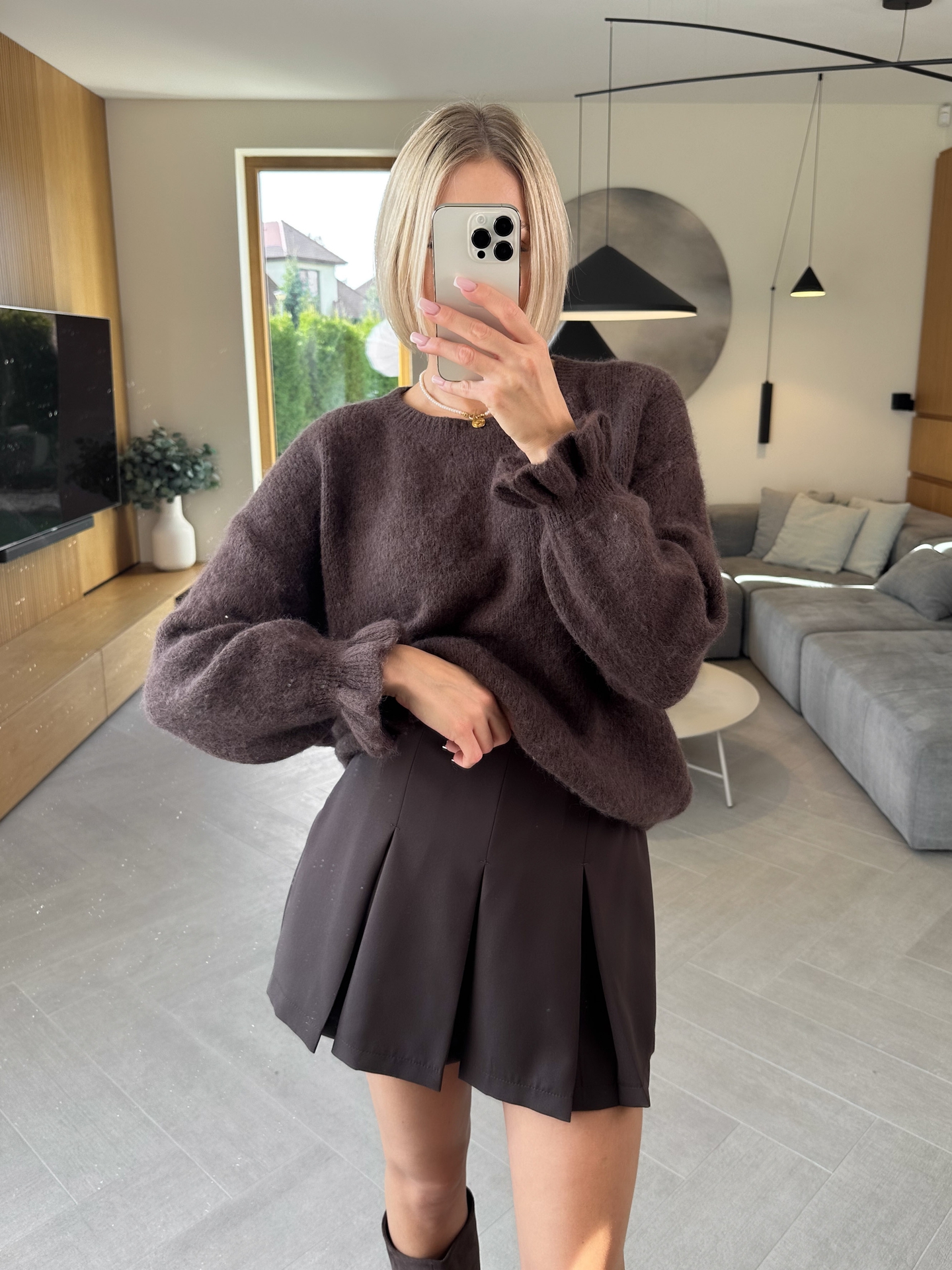 Sweter Brązowy Iton