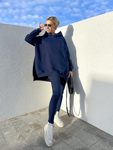 Komplet Fly Navy - ciepły dres na jesień