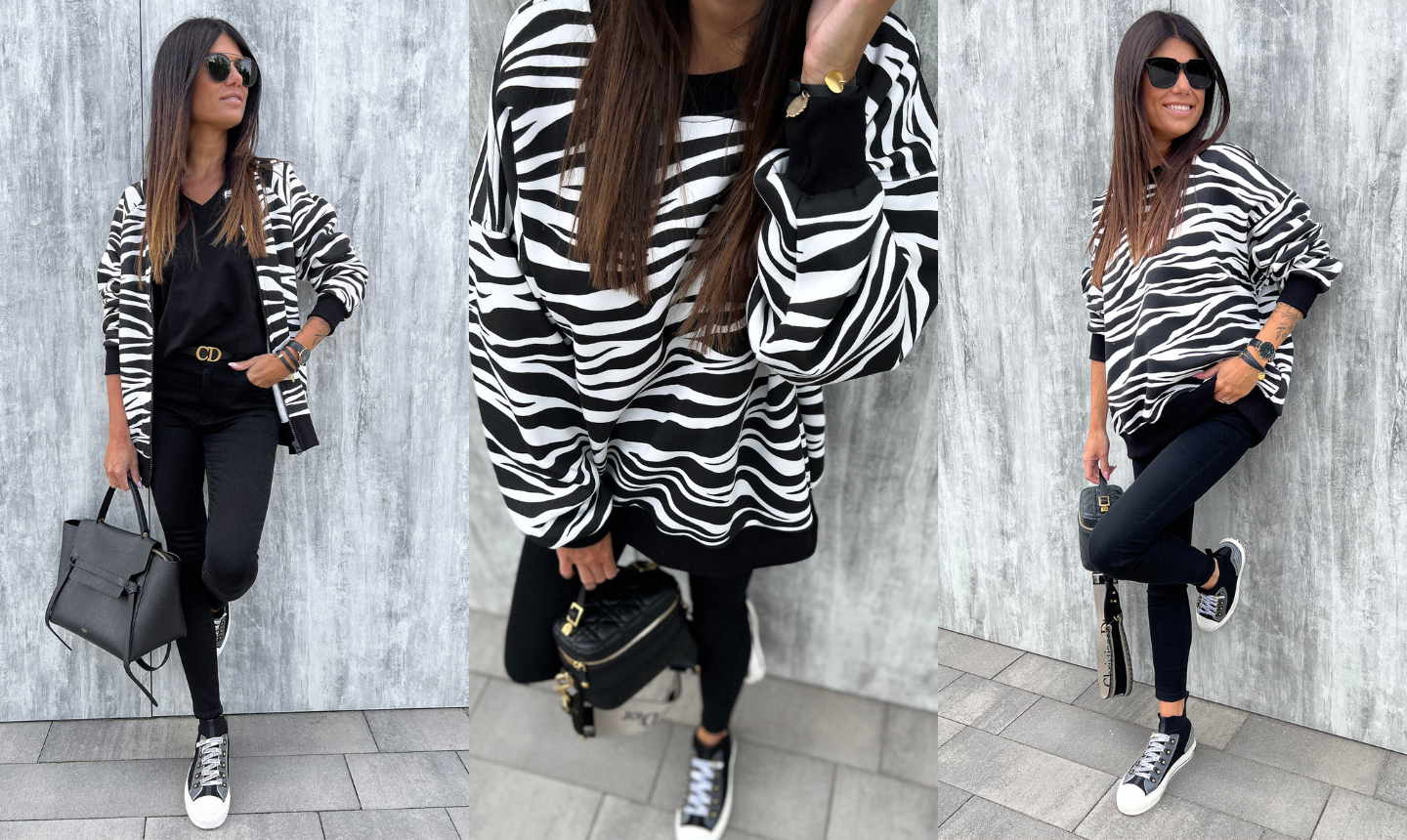 Bluza Zebra Black & White