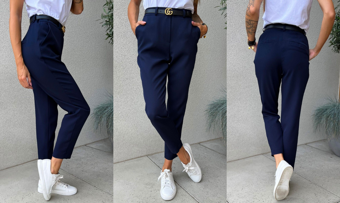 Spodnie Double Navy